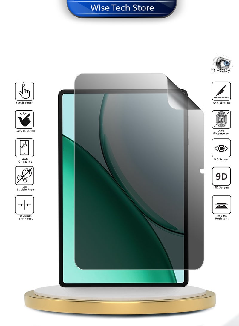 دبليو تيك هونر باد X8b 4G 2026 (11.0 بوصة) واقي شاشة رفيع ومرن من فئة Wtech Premium Pure Hydrogel ضد التجسس / حماية الخصوصية (TSHFMP) - شفاف - Image 2